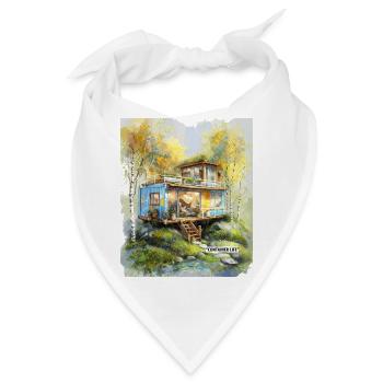 Container Life Woodland Studio - Bandana - Weiß - Vorne