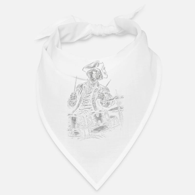 George Washington Drumming Illustration  Bandana