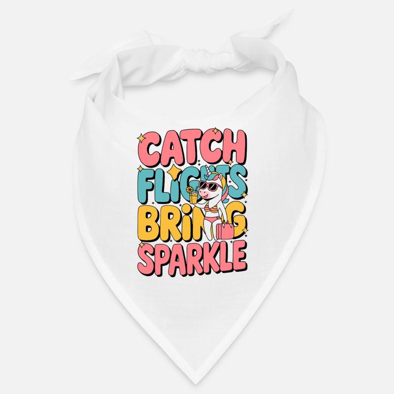  Catch Flights Bring Sparkle Einhorn Urlaub Sommer Bandana