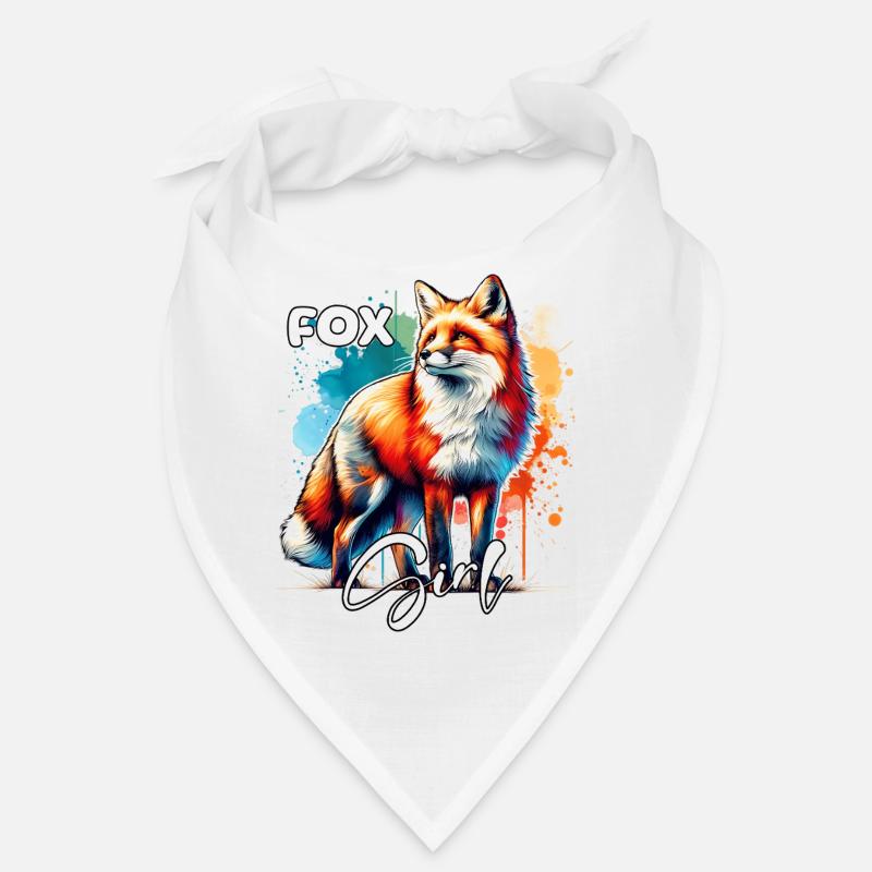 Fox Girl Red Fox Fox Bandana