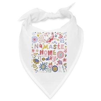 Namaste Home Today Folk Art Floral - Bandana - Weiß - Vorne