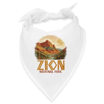 Zion-Nationalpark - Bandana - Weiß - Vorne