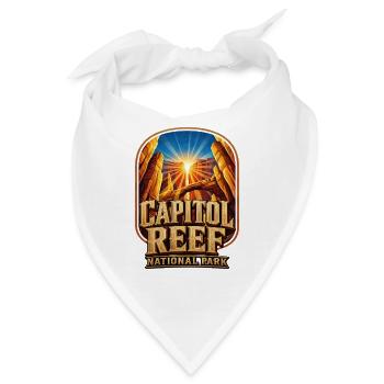 Capitol Reef Sonnenaufgang - Bandana - Weiß - Vorne
