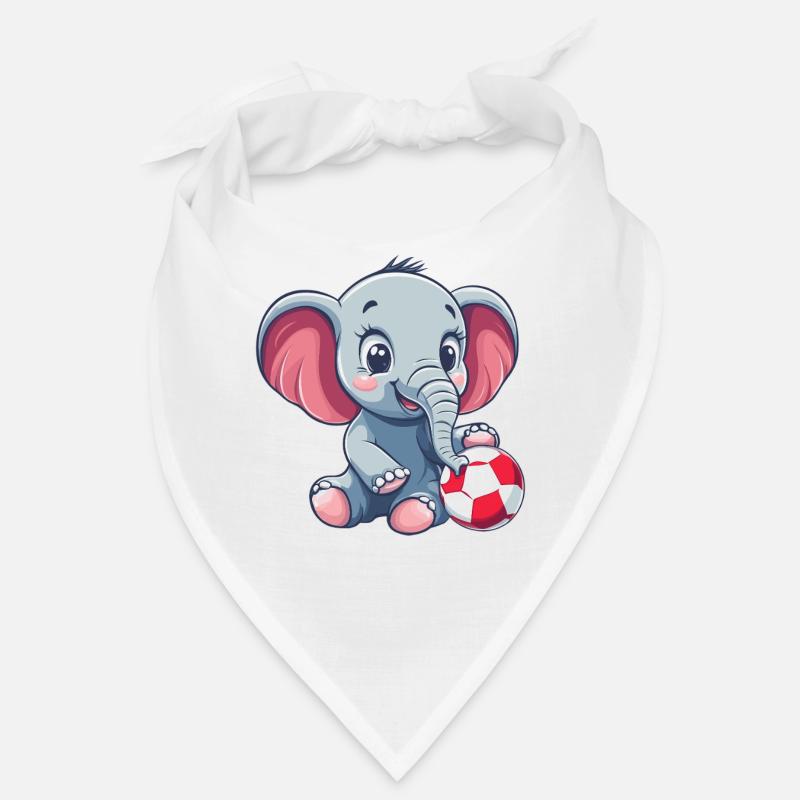 Cute elephant with ball Bandana