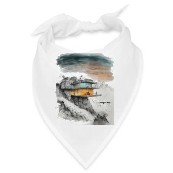 Leben auf der Top Villa - Bandana - Weiß - Vorne