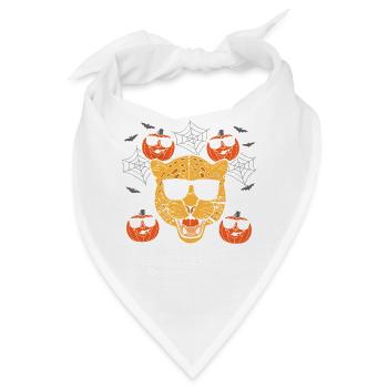 Safari Afrika serengeti wildlife halloween Leopard - Bandana - Weiß - Vorne
