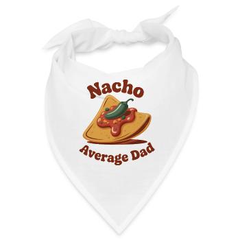 Kein 08/15 Papa | Nacho Humor - Bandana - Weiß - Vorne