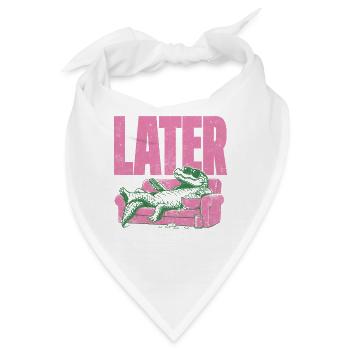 LATER Alligator Lounge - Bandana - Weiß - Vorne