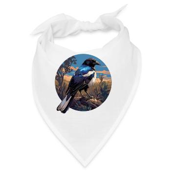 Elstern Elster - Bandana - Weiß - Vorne