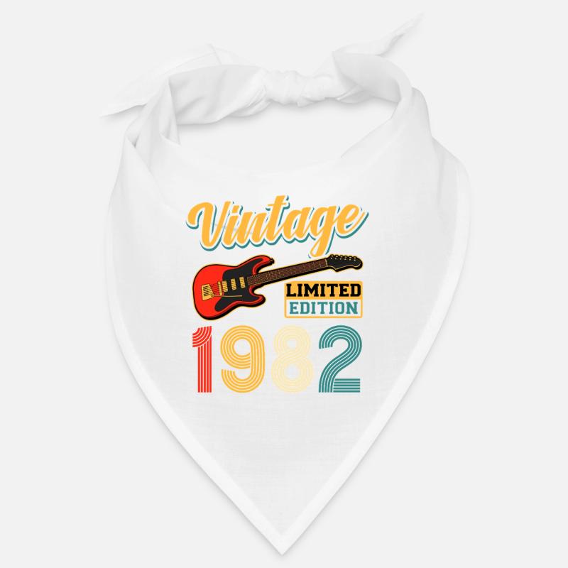 Design de guitare vintage 1982 édition limitée Bandana