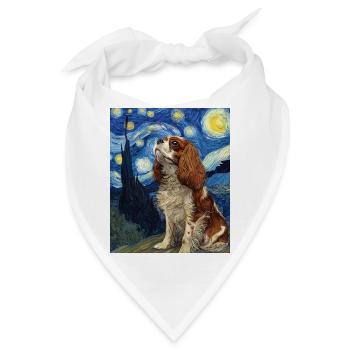 Cavalier King Charles Spaniel - Bandana - Weiß - Vorne