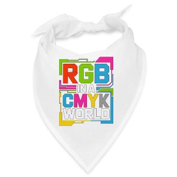 Print Designer RGB In A CMYK World Print Expert - Bandana - Weiß - Vorne