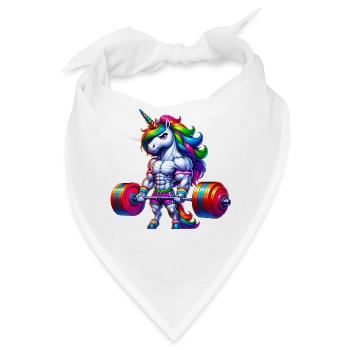 Unicorn Weightlifting Deadlift Fitness Gym - Bandana - Weiß - Vorne
