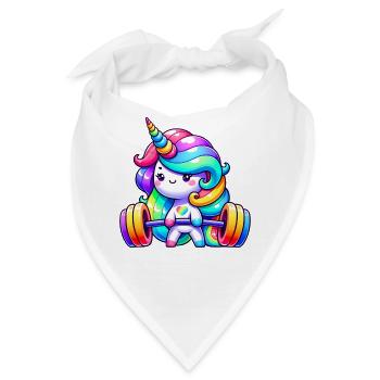 Unicorn Weightlifting Deadlift Fitness Gym - Bandana - Weiß - Vorne