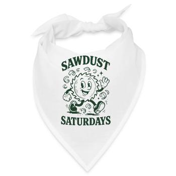 Sägestaub samstags | Holzarbeit DIY - Bandana - Weiß - Vorne