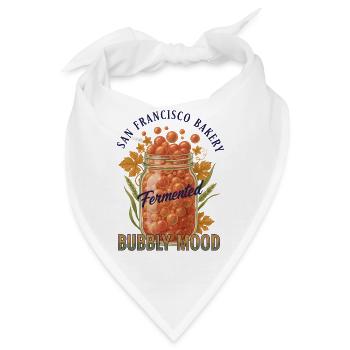 Sauerteigbrot Backen, fermentierte, sprudelnde Stimmung - Bandana - Weiß - Vorne