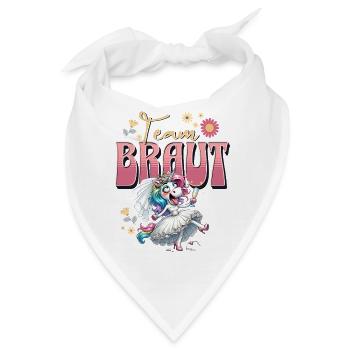 Team Braut Junggesellinnenabschied - Bandana - Weiß - Vorne