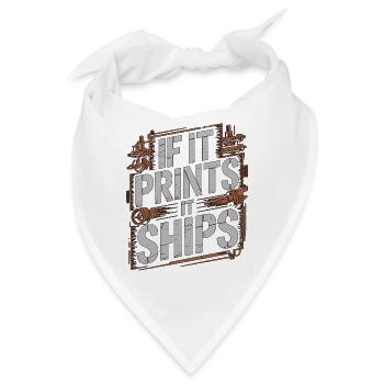 Print Designer If It Prints It Ships Print Expert - Bandana - Weiß - Vorne
