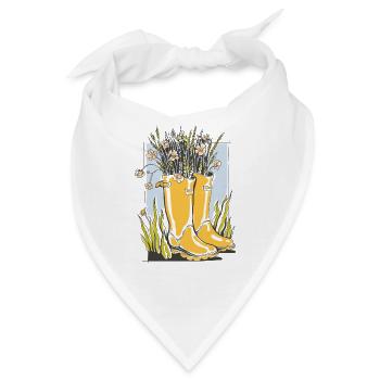 Garten Deko  - Bandana - Weiß - Vorne
