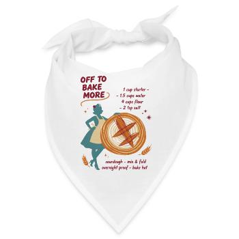 Sauerteigbrot Backen, Sauerteigbrot - Bandana - Weiß - Vorne