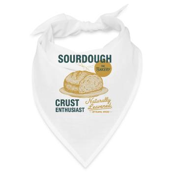 Sauerteig-Teig-Liebhaber Brotbacker - Bandana - Weiß - Vorne