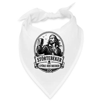 Stoertebeker Stürz den Becher Pirat Legende - Bandana - Weiß - Vorne