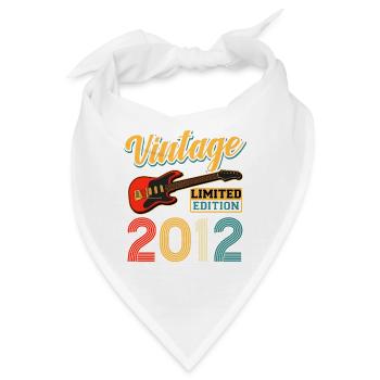 Vintage 2012 Limited Electric Guitar Retro Design - Bandana - Weiß - Vorne