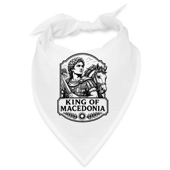 Alexander der Grosse King of Macedonia Antike - Bandana - Weiß - Vorne