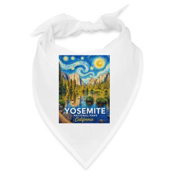 Yosemite National Park California - Bandana - Weiß - Vorne