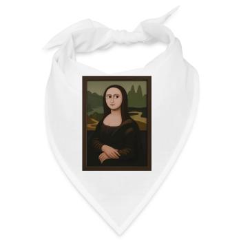 Mona Lisa Reduziert LandschaftsEdition - Bandana - Weiß - Vorne