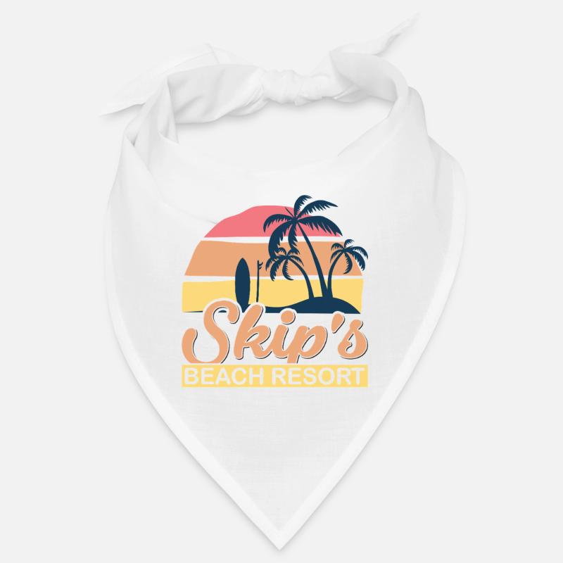 Skip's Beach Resort Tropical Summer Vacation Bandana