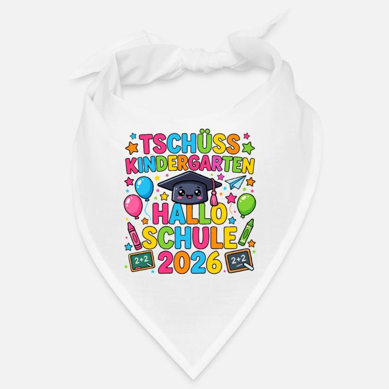 Tschüss Kindergarten Hallo Schule 2026 Einschulung Bandana