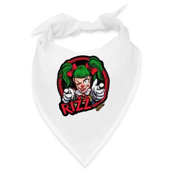 Rizz Clown Neon Pop - Bandana - Weiß - Vorne