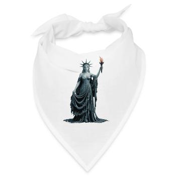  Freiheitsgöttin Statue Von Liberty Fantasy Lady - Bandana - Weiß - Vorne