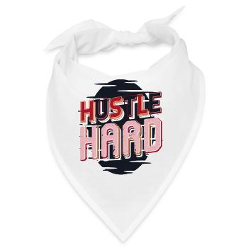 Hustle Hard – Mach Dein Ding - Bandana - Weiß - Vorne