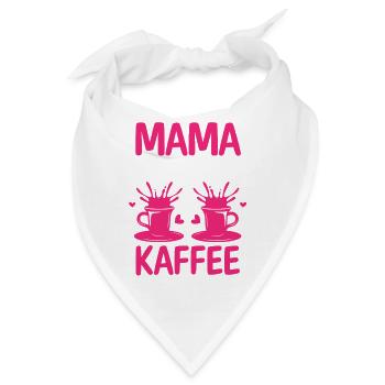 Kaffee Kaffeeliebhaber Mutter Mama - Bandana - Weiß - Vorne