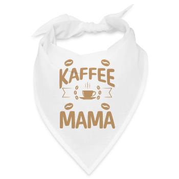 Kaffee Kaffeeliebhaber Mutter Mama - Bandana - Weiß - Vorne