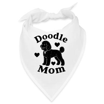 Funny Doodle Mom für Doodle Mütter - Bandana - Weiß - Vorne