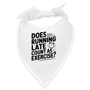 Zählt spätes Laufen als Sport? - Bandana - Weiß - Vorne