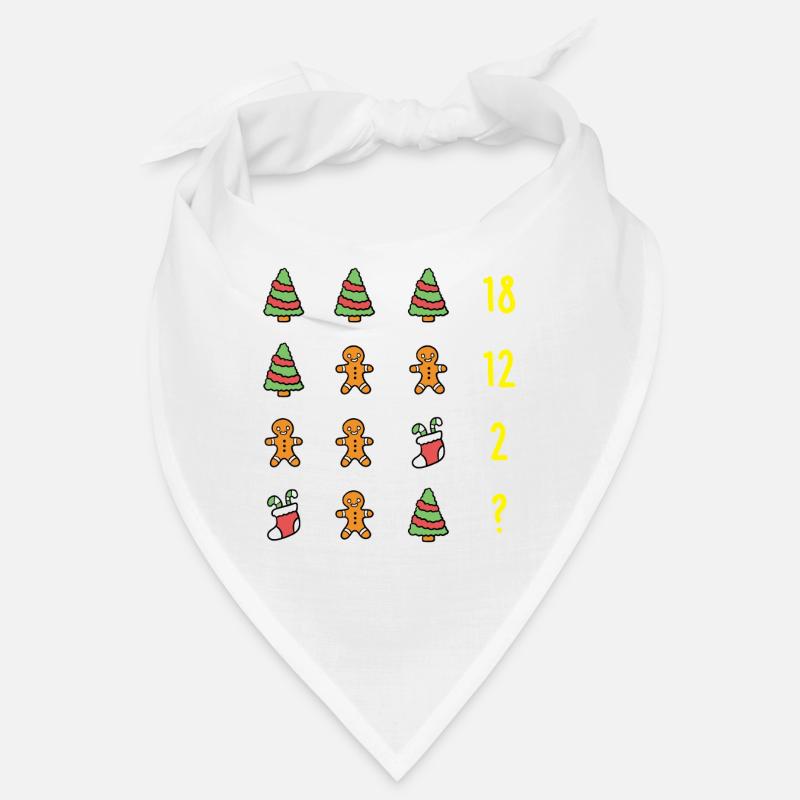 Christmas Puzzle Math Christmas Funny Saying Bandana