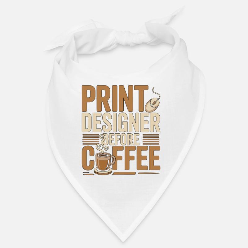 Designer d’impression avant graphiste Amant du café Bandana