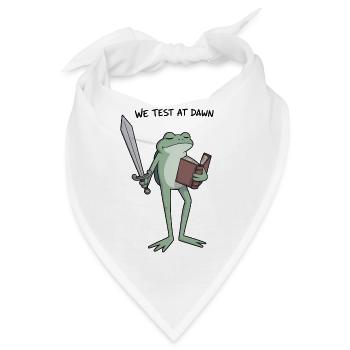 Morgendämmerungs-Froschritter - Bandana - Weiß - Vorne