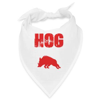 Wildschwein Jagd - Bandana - Weiß - Vorne