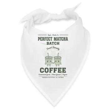 Perfekter Matcha Batch Kaffee Kyoto Grüner Tee - Bandana - Weiß - Vorne
