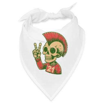 21 amed punk amedspor cool taraftar diyarbakir - Bandana - Weiß - Vorne