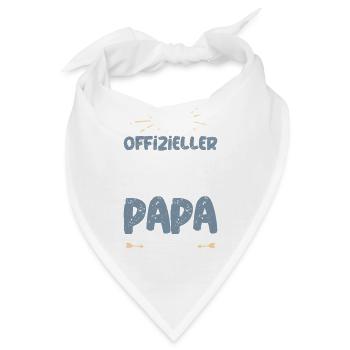 Offizieller Husky Papa - Bandana - Weiß - Vorne