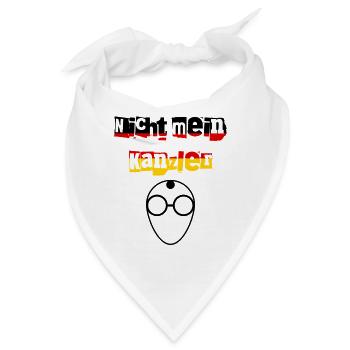 Nicht mein Kanzler Deutschland Politik Meme Lustig - Bandana - Weiß - Vorne