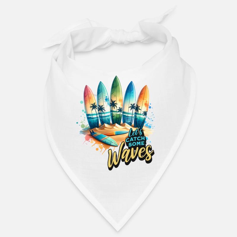 Let's Catch Some Waves Bandana