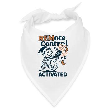 Schlaf-Fernsteuerung | Schlafwandeln Humor - Bandana - Weiß - Vorne