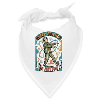 Schlafforschung aktiv | Schlafwandeln - Bandana - Weiß - Vorne